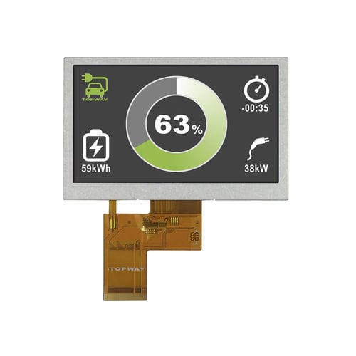 Módulo de visualización TFT LCD - LMT043ENCFWA - TOPWAY LCD - de color / 800 x 480 / 4,3"