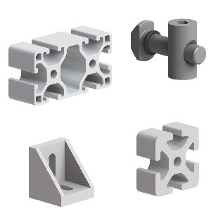 Sistema de perfil de aluminio - 94 series - Emile Maurin Eléments Standard Mécaniques