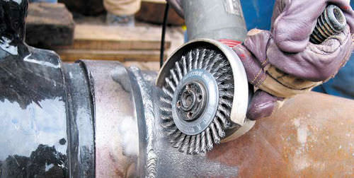 Cepillo circular trenzado - STH series - Lessmann - de limpieza / de acero inoxidable
