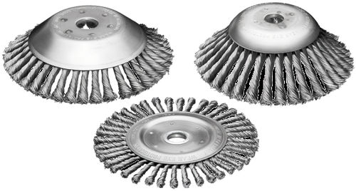 Cepillo circular trenzado - STH series - Lessmann - de limpieza / de hilo metálico