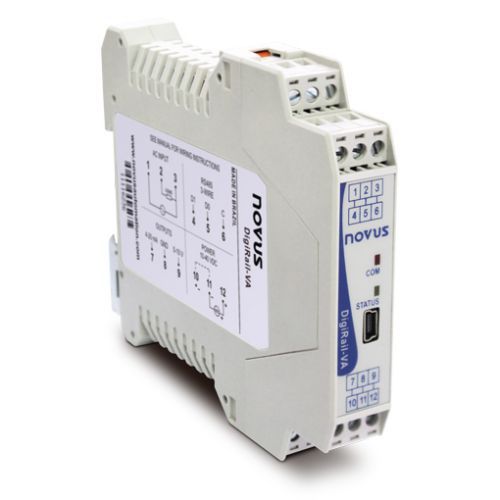 Aparato de medición de tensión - DigiRail-VA - Novus Automation - de corriente / de frecuencia / de potencia reactiva