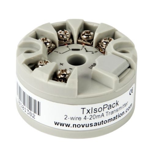 Transmisor de temperatura en cabeza de sonda - TxIsoPack - Novus Automation - Pt100 / 2 hilos / 4 hilos