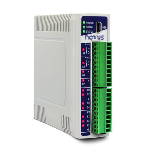 Sistema de entrada/salida digital - DigiRail NXProg - Novus Automation - analógico / Ethernet / Modbus RTU
