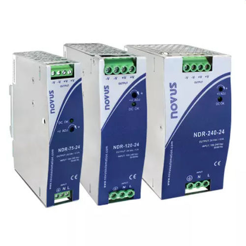 Alimentación eléctrica en riel DIN - NDR - Novus Automation - AC/DC / de salida simple / con protección contra cortocircuitos