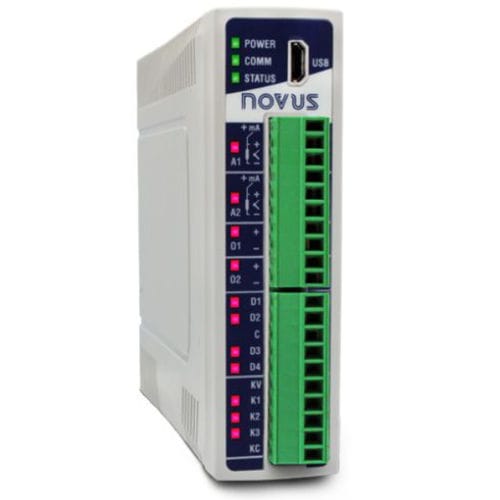 Sistema de entrada/salida digital - DigiRail Connect - Novus Automation - analógico / Ethernet / Modbus RTU
