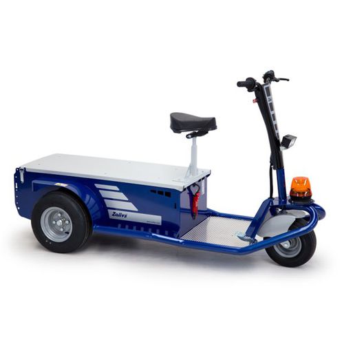 Remolcador eléctrico - JACK L 1200W series - ZALLYS - de 3 ruedas / con operador sentado / compacto