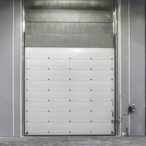 Portón insonorizado - ACOUSTICLINE 48 DB - Jansen Tore GmbH & Co.KG - seccional / vertical / aluminio