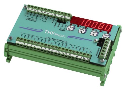 Indicador transmisor de pesaje con visualizador led - THFPROFI series - LAUMAS Elettronica - en riel DIN / antideflagrante