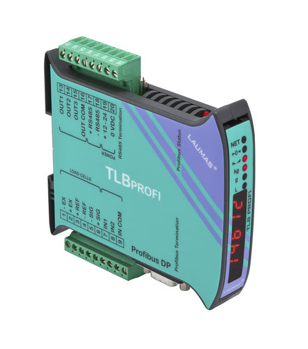 Indicador transmisor de pesaje con visualizador led - TLB PROFI - LAUMAS Elettronica - en riel DIN