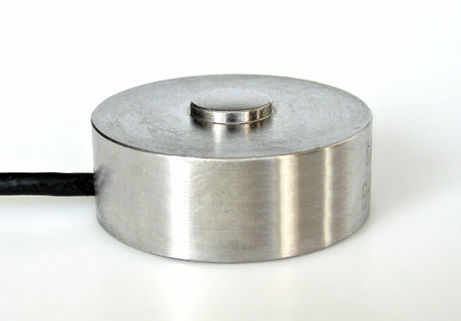 Célula de carga de compresión - CK series  - LAUMAS Elettronica - de tipo botón / de galga extensométrica / de acero inoxidable