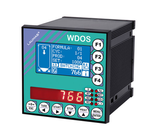 Indicador de pesaje con visualizador led - WDOS series - LAUMAS Elettronica - con visualizador gráfico LCD / empotrable / IP54