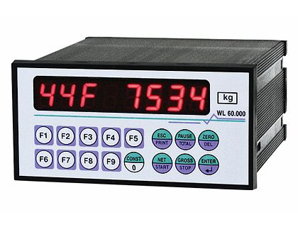 Indicador de pesaje digital - WL60 - LAUMAS Elettronica - con visualizador led / empotrable / IP54