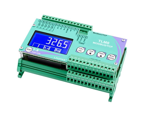Indicador transmisor de pesaje digital - TLM8 MODBUS/TCP - LAUMAS Elettronica - en riel DIN / IP67