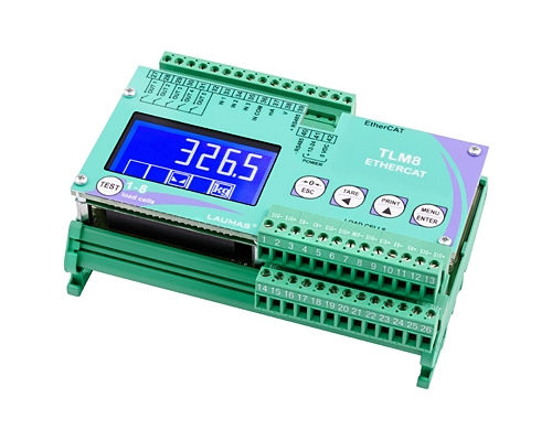 Indicador transmisor de pesaje digital - TLM8 ETHERCAT - LAUMAS Elettronica - en riel DIN / IP67
