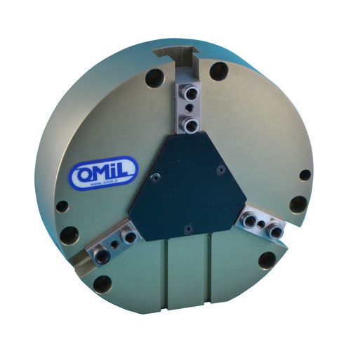 Pinza de prensión neumática - MCL - OMIL - concéntrica / de 3 mandíbulas / para piezas de gran tamaño