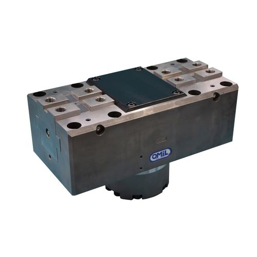 Mordaza para máquina herramienta - KSB 380-160 - OMIL - hidráulica / de perfil plano / autocentrante