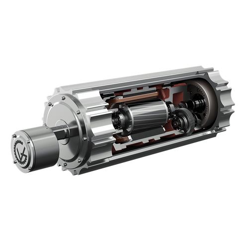 Mototambor para aplicaciones higiénicas - SSV TM100 - SSV TM215 - Van der Graaf - monofásico / trifásico / controlado / para transportadores de cinta