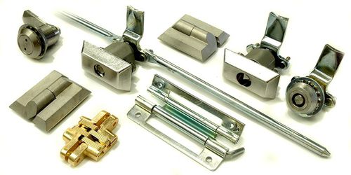 Bisagra invisible - Specialty & Fasteners Components - de acero inoxidable / atornillable / 180°