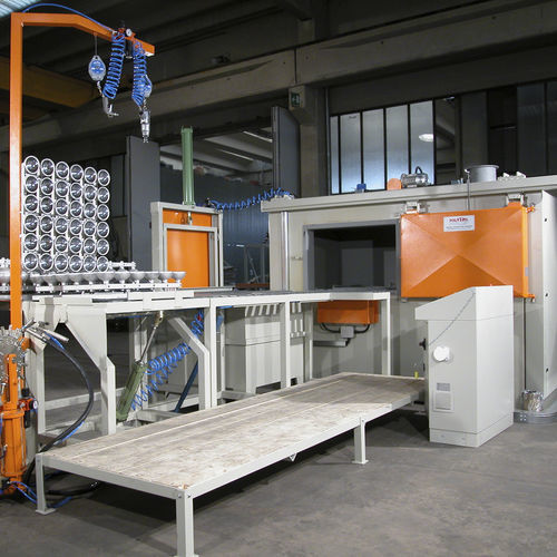 Máquina de rotomoldeado de una estación - PRM 900 BOX - Polivinil Rotomachinery - para elastómeros / automática