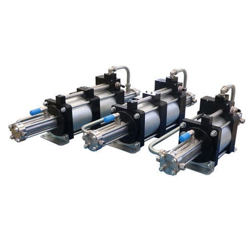 Sobrepresor de pistón - Multi-coupling-system - de nitrógeno / de helio / de aire