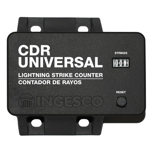 Contador de golpes de rayos compacto - CDR-UNIVERSAL - INGESCO - sin visualizador / electromecánico / IP65