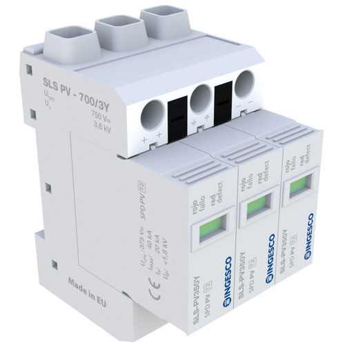 Protector de sobretensión de tipo 2 - SLS-PV700 /3Y - INGESCO - para instalación fotovoltaica / enchufable / en riel DIN