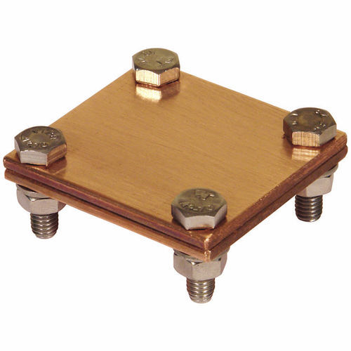 Conector de puesta a tierra - 115 series - INGESCO - de alimentación eléctrica / plano / de cobre