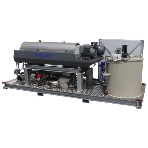 Decantador para deshidratación de lodos - DecaSmart DP45N - Hiller GmbH - centrífugo / horizontal
