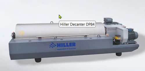 Decantador para deshidratación de lodos - DP84 - Hiller GmbH - centrífugo / horizontal / para grandes volúmenes