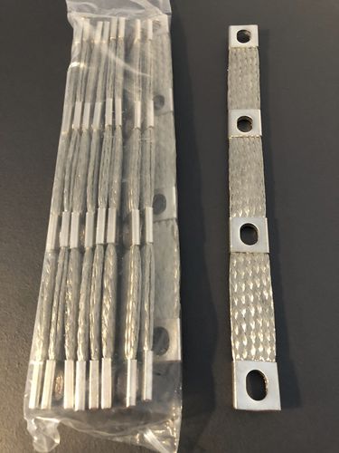 Conector de alimentación eléctrica - KINTO ELECTRIC CO., LTD. - recto / plano / con trenza de cobre