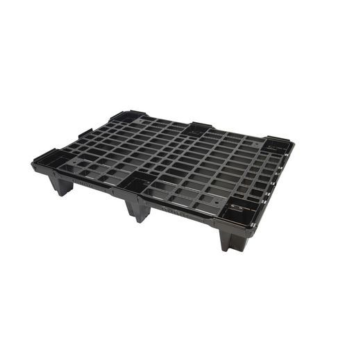 Medio palé de plástico reciclado - SF 600 UL A - SMART FLOW EUROPE - de PEAD / Euro / de manipulación