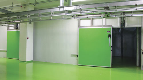 Puerta corredera - CANTEK Cold Storage - Meat Processing - para interior / para cámara frigorífica / rápida