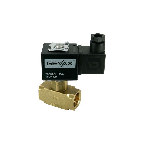 Electroválvula de acción directa - 1401-KDND040-060-G220AC - Gevax Flow Control Systems - de 2 vías / normalmente cerrada / agua