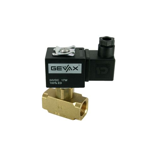 Electroválvula de acción directa - 1401-KDND040-060-G24DC - Gevax Flow Control Systems - de 2 vías / NC / agua