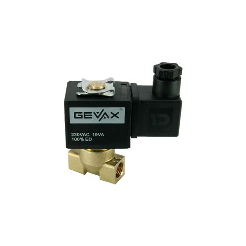 Electroválvula de acción directa - 1801-KDPB100-010-G220AC - Gevax Flow Control Systems - de 2 vías / NC / agua