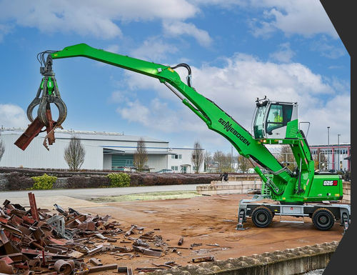 Grúa móvil - 826 G - SENNEBOGEN Maschinenfabrik GmbH - de mástil / para la industria del reciclaje / de manipulación