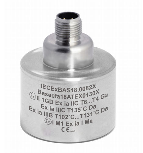 Acelerómetro triaxial - HS-173IR series - Hansford Sensors - piezoeléctrico / compacto / de seguridad intrínseca