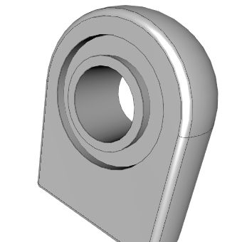 Cabeza de rótula de acero - DGF L0 series - Nadella Group - con cojinetes lisos