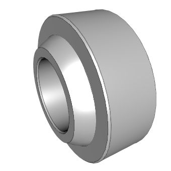 Cojinete liso esférico - DGE-FW-2RS series - Nadella Group - radial / de acero / de PTFE