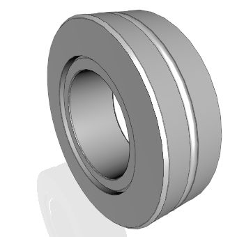 Cojinete liso esférico axial con contacto angular - DGE-SX series - Nadella Group - de acero / impregnado de aceite / para grandes cargas