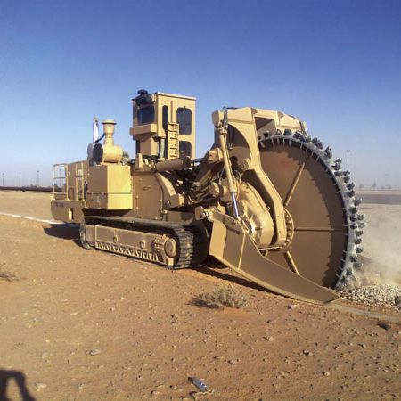 Zanjadora con cadena - 1150 EVO - TESMEC - de orugas