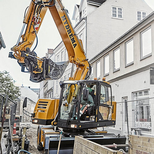 Excavadora intermedia - MX 14 / MX 16 - Hydrema A/S - con neumáticos / Tier 4 provisional / para obra de construcción
