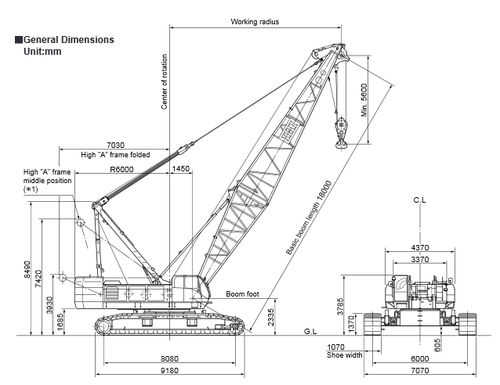 Grúa con orugas - CCH1400-6 - IHI Construction Machinery limited - de mástil / en celosía / para obra