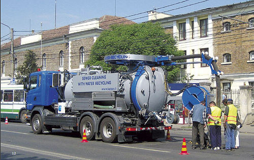 Camión aspirador pocero - CityCycler - KAISER AG Fahrzeugwerk - de 2 ejes / con reciclaje de agua