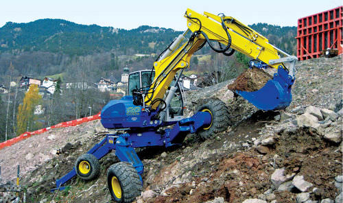 Excavadora mediana - S2 - KAISER AG Fahrzeugwerk - con neumáticos / Tier 3 / para obra de construcción