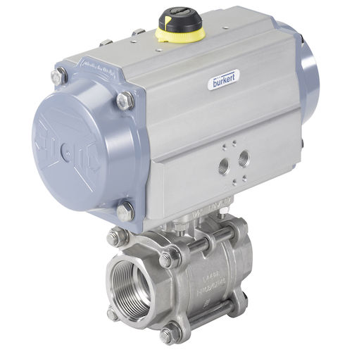 Válvula de bola - 8805  - BÜRKERT FLUID CONTROL SYSTEMS - con control neumático / de regulación / para agua