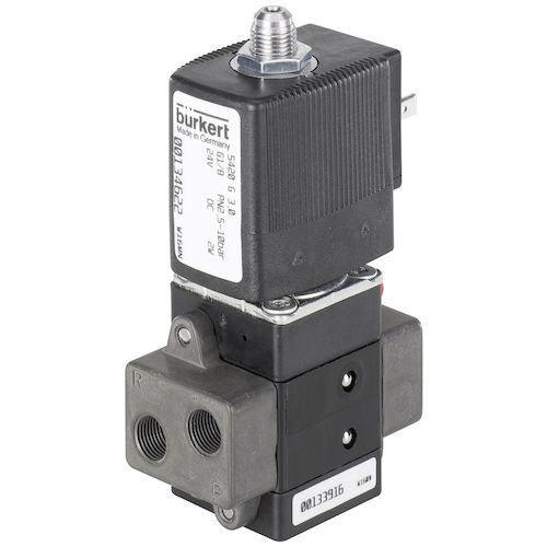 Distribuidor neumático de clapeta - 5420 - BÜRKERT FLUID CONTROL SYSTEMS - accionado por solenoide / de control asistido / neumático