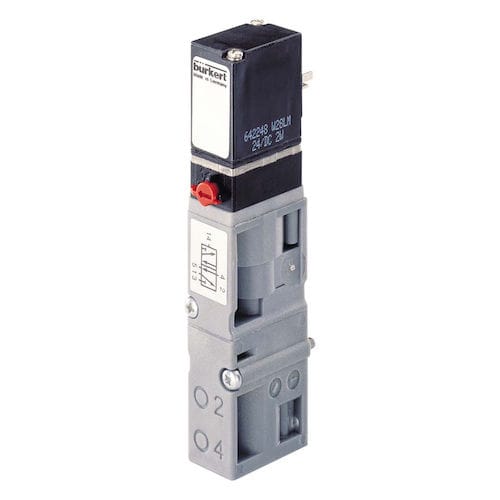 Distribuidor neumático de clapeta - 6527  - BÜRKERT FLUID CONTROL SYSTEMS - accionado por solenoide / de control asistido / con control manual