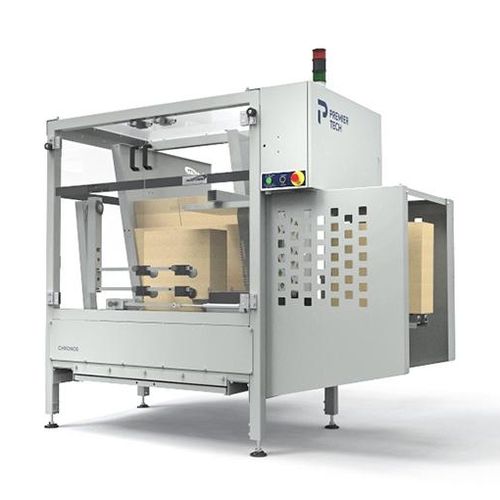 Formadora de cajas automática - G series - Premier Tech Systems and Automation - cola hot-melt / cinta adhesiva / para la industria agroalimentaria