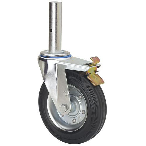 Ruedecilla giratoria - ZVA-BS series - Ruedas Alex - tubular / altas cargas / para andamios móviles